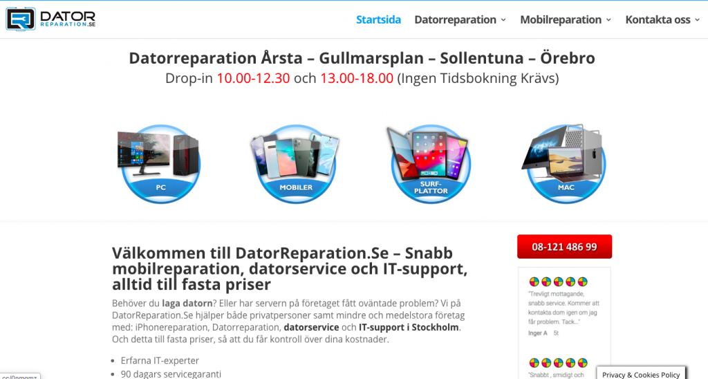 Laga iPhone Stockholm